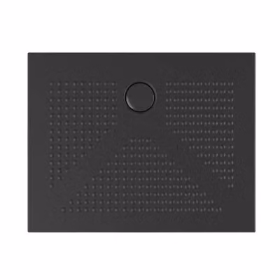 Piatto doccia rettangolare Ruy in ceramica nero opaco con superficie antiscivolo L: 120 cm, P: 80 cm, H: 3 cm – 2