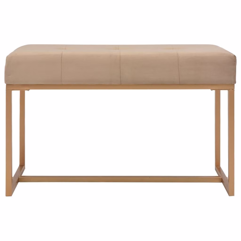 Panca 80 cm in Velluto Beige