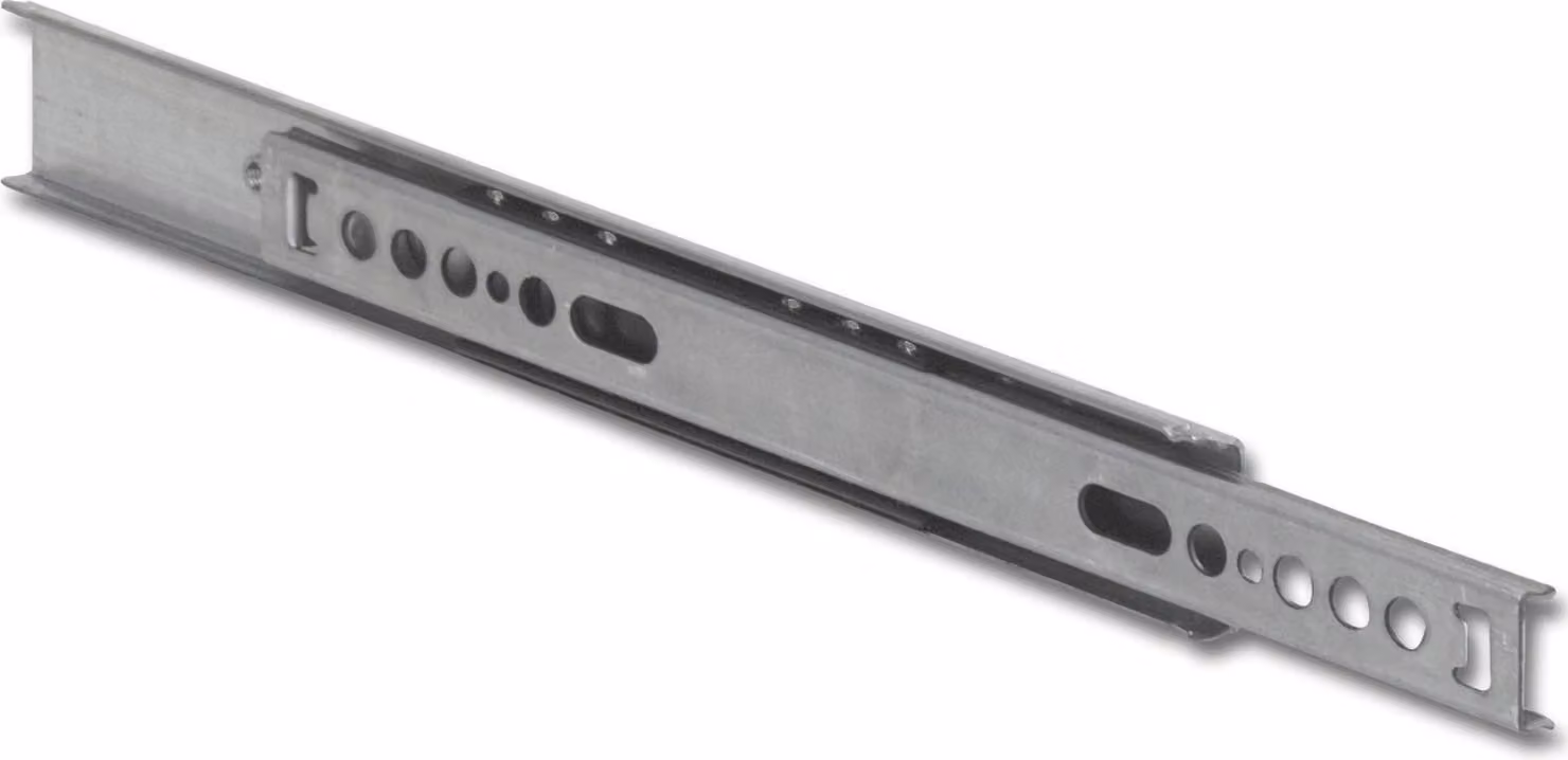 Guida con gabbia a sfere KA270 Guida a estrazione parziale Lunghezza 247 mm Acciaio zincato