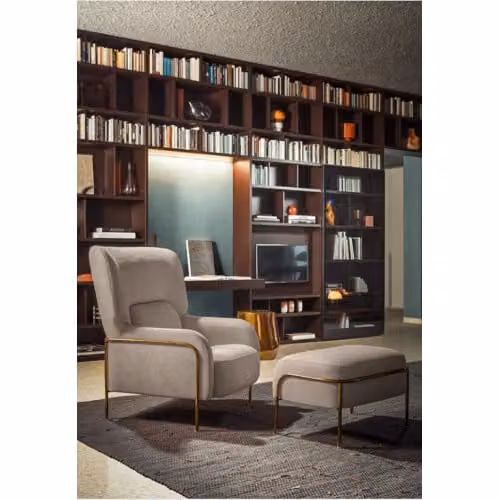 Poltrona Platea con pouf combinato Pianca