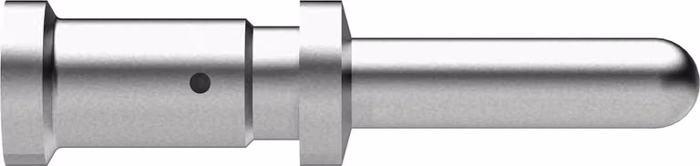 Connettore a crimpare HARTING HSB, contatto a spillo (M), 10 mm², AWG8, argento, 1 pezzo. Materiale: lega di rame. Quantità: 1 pezzo