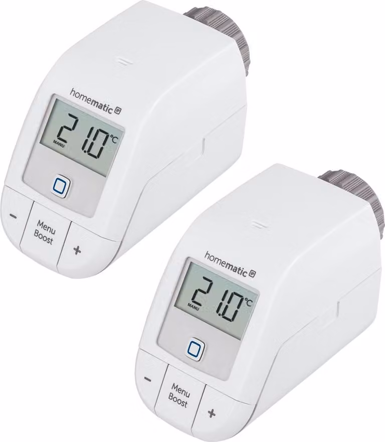 HOMEMATIC IP Smart Home 153412A0, Termostato per radiatori Basic, 2 unità