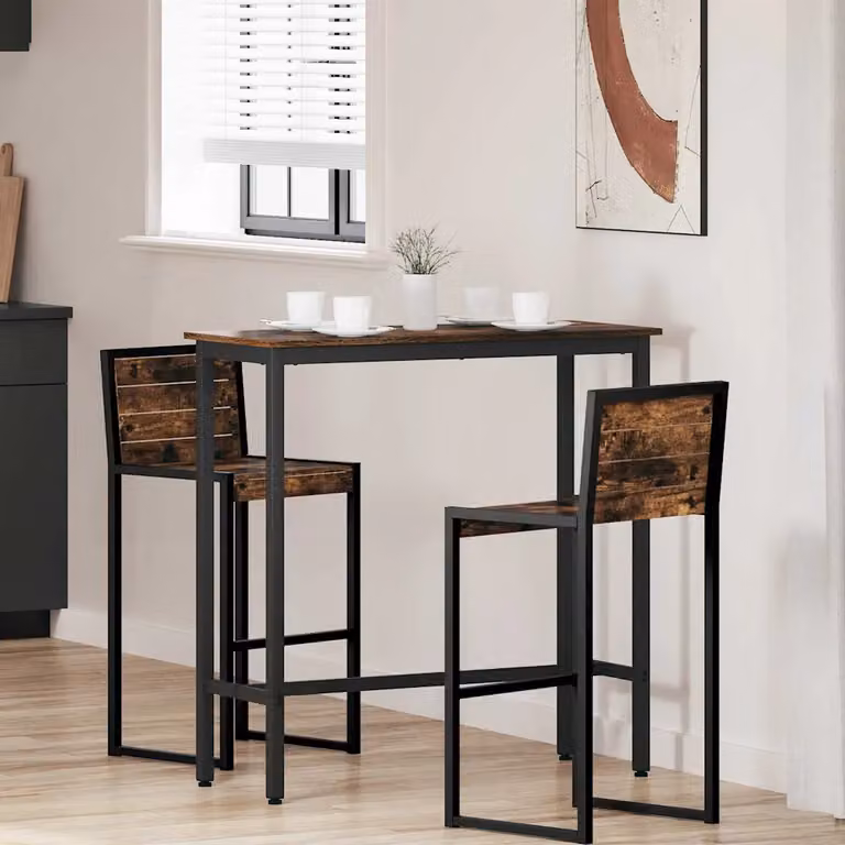 vidaXL Tavolo Moderno in Rovere Fumo con Altezza Regolabile, L: 100 cm, P: 40 cm, H: 100,5 cm
