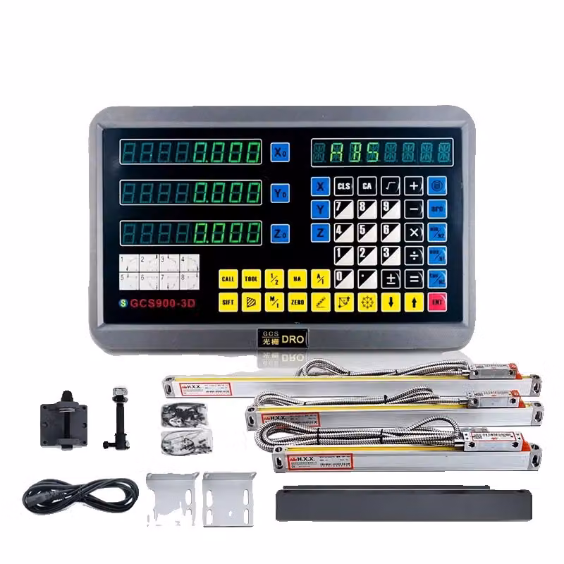 dRO con display digitale a 3 assi, misura di precisione, ampio supporto di tensione, 3 ACHS DRO SET