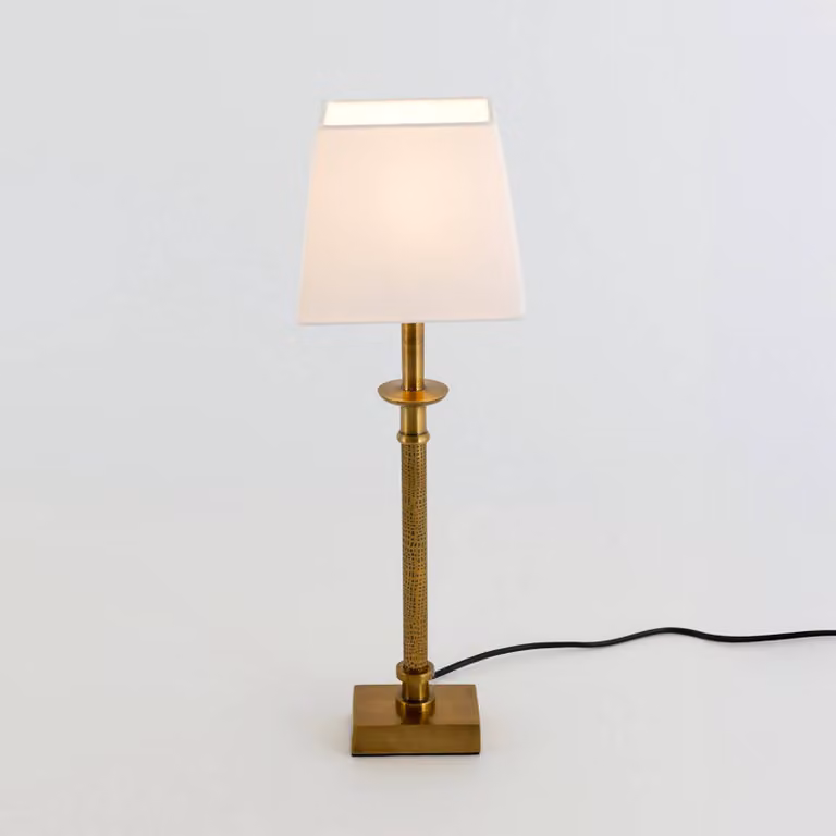 Holländer Lampada da tavolo PALMARIA, Ottone / Oro, Soggiorno / Sala da pranzo, Alluminio, Lampada da tavolo