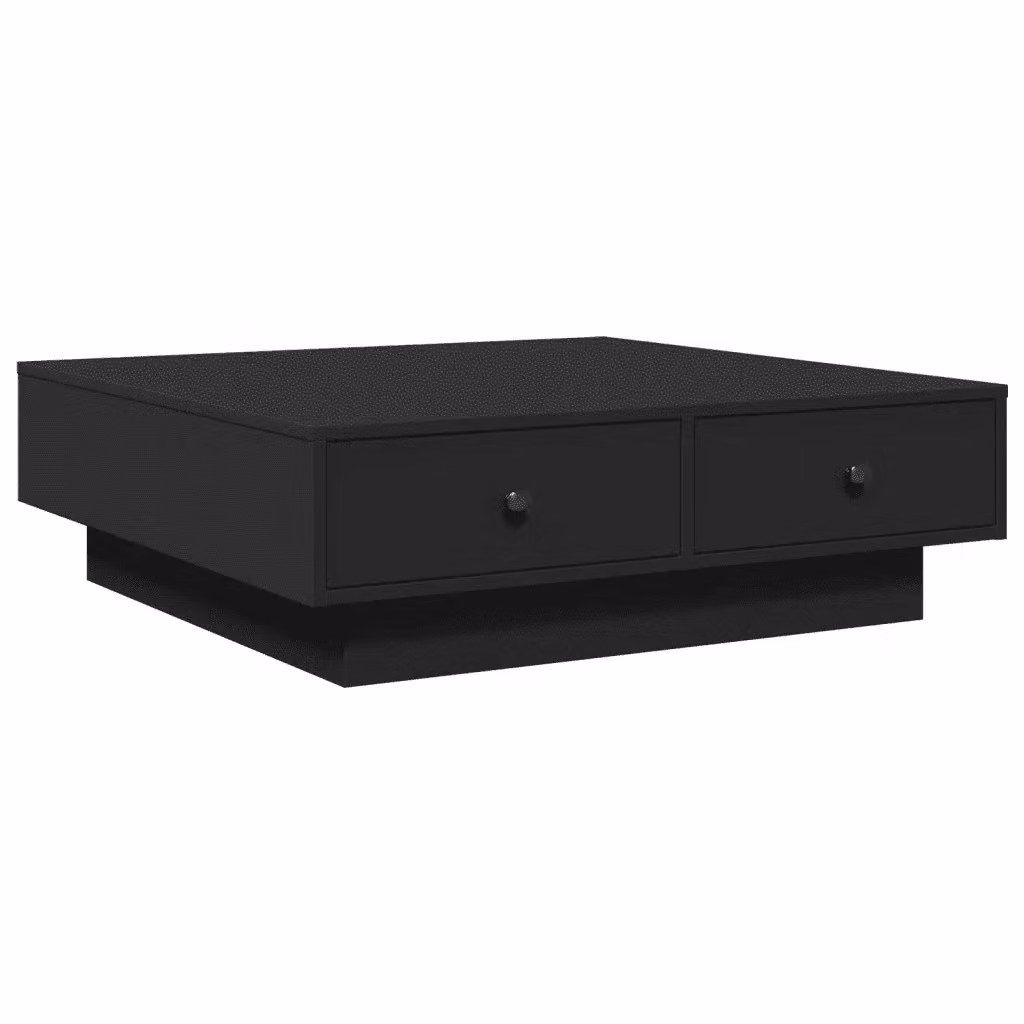 Tavolino da salotto quadrato vidaXL nero in stile industriale L/P/H: 90 x 90 x 28 cm – 2