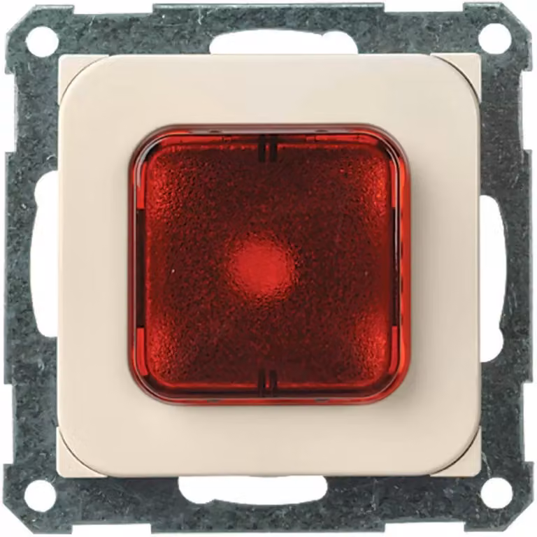 Elso Segnalatore luminoso con calotta rossa E10 JOY bianco puro 376014