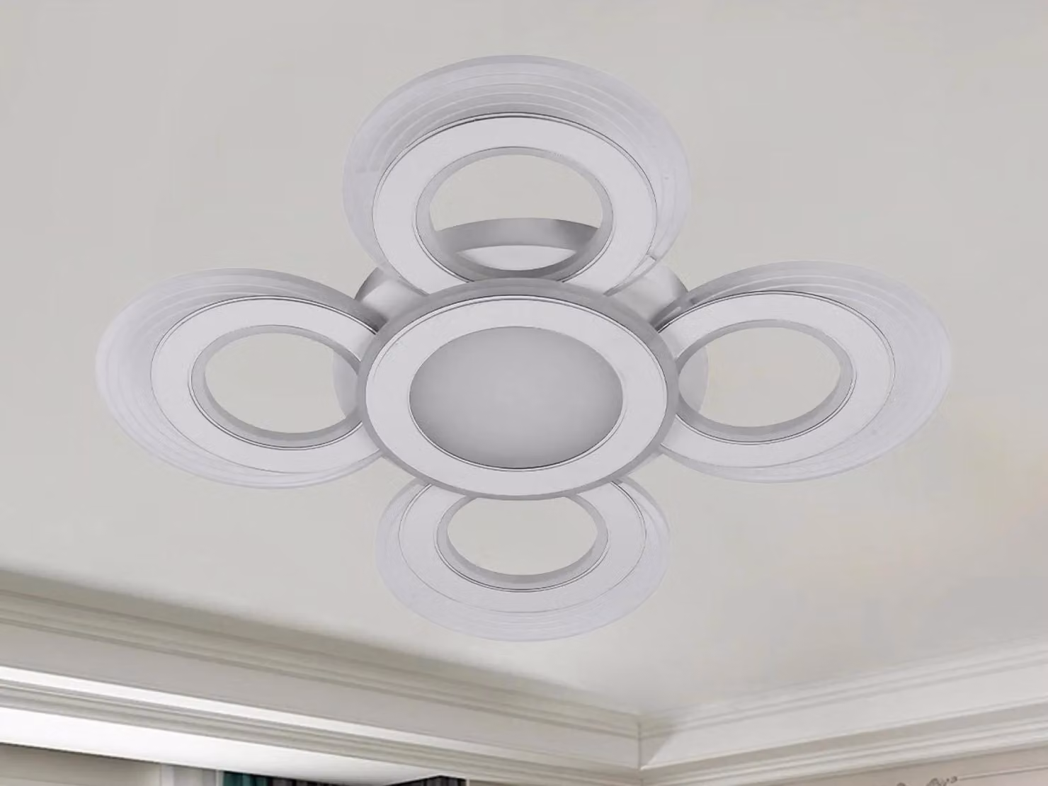Lampada a soffitto a LED con telecomando, 105W - J3351/W