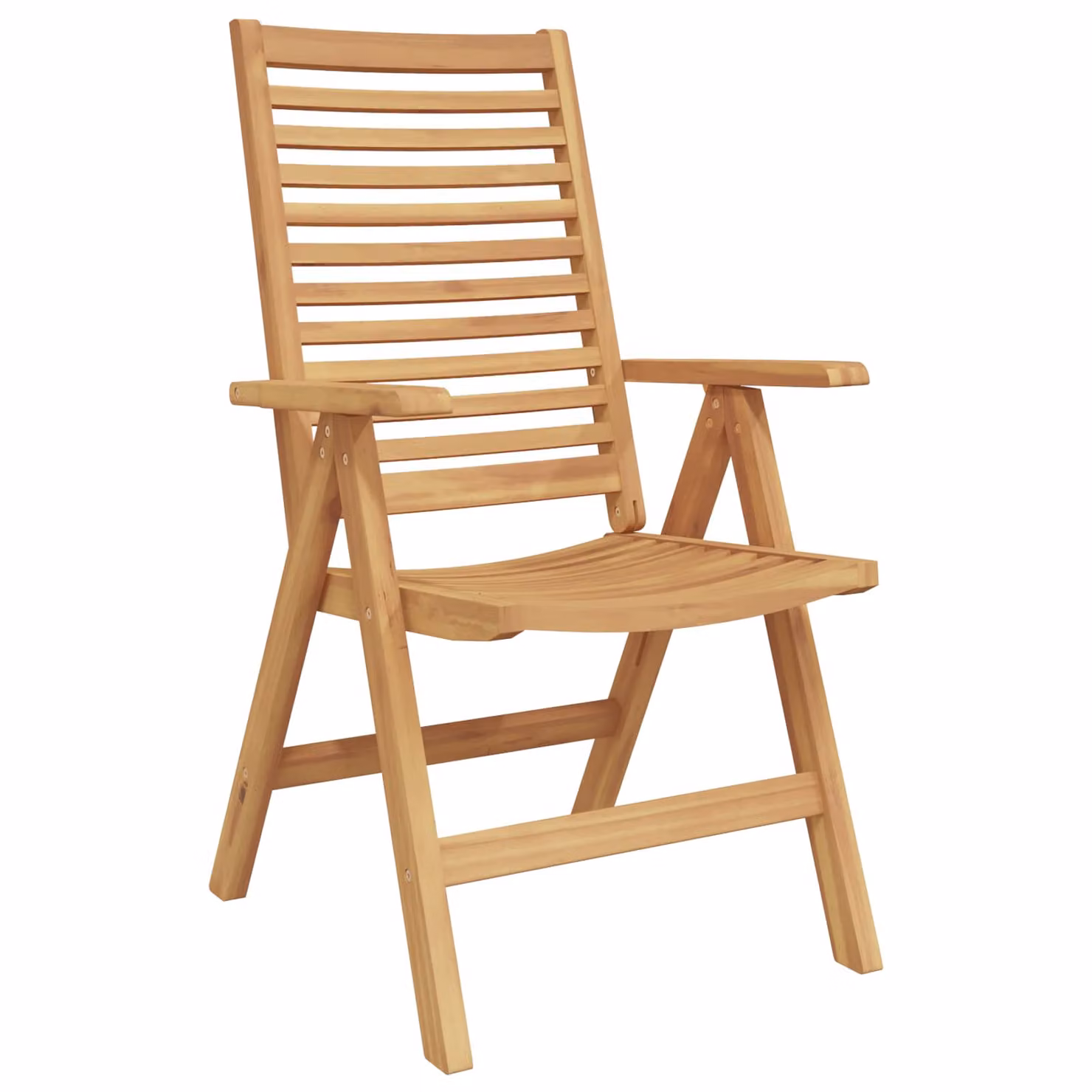 Set di 8 sedie da giardino vidaXL in legno di teak marrone con braccioli L/P/H: 52 x 64.5 x 108 cm
