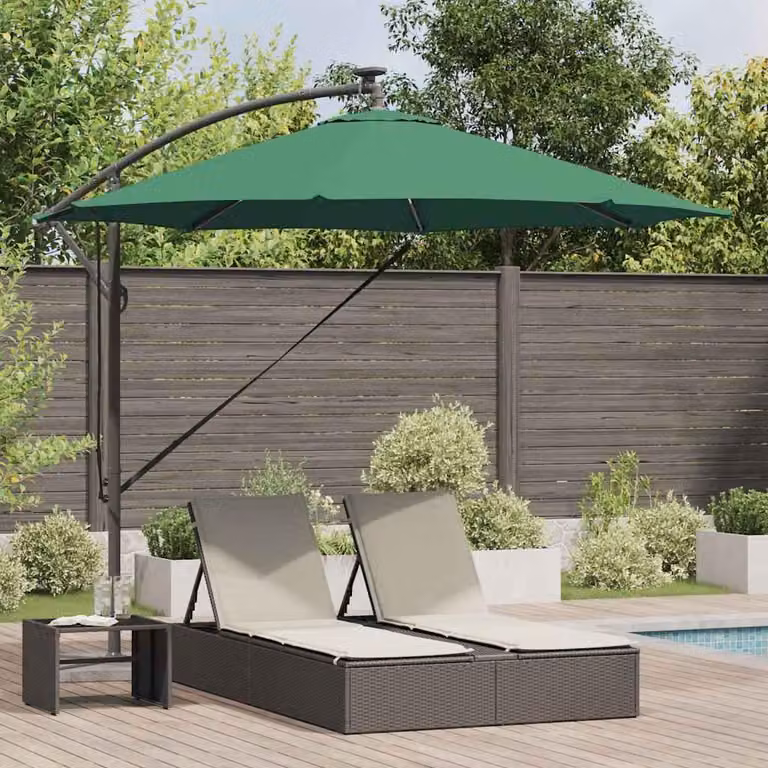 Maison Exclusive - Ombrellone, dimensioni 294 x 294 x 248 cm, realizzato in poliestere e alluminio, colore verde