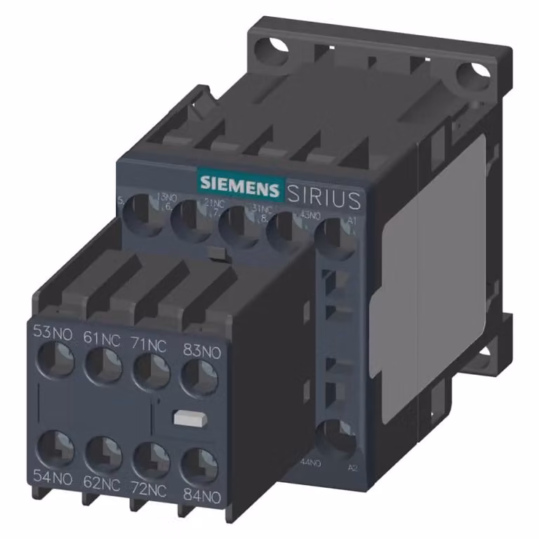 Contattore ausiliario Siemens, 4S+4Ö, CA 230 V, 50/60 Hz, S00, collegamento a vite 3RH23441AP000KA0