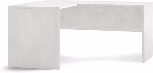 Scrivania da Ufficio Angolare Sinistra 160x76x150 cm Ossido Bianco