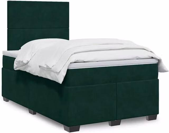 Letto Ibrido Moderno vidaXL in Legno di Pino e Velluto Verde con Illuminazione Sotto il Letto e Porta USB L/P/H: 120 x 200 x 150,5 cm – 1