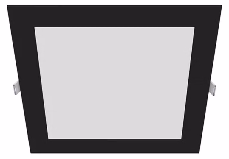 Forlight - Faretto da incasso a soffitto Easy CCT Square Recessed 225x225 Alluminio, polistirene nero, OPAL