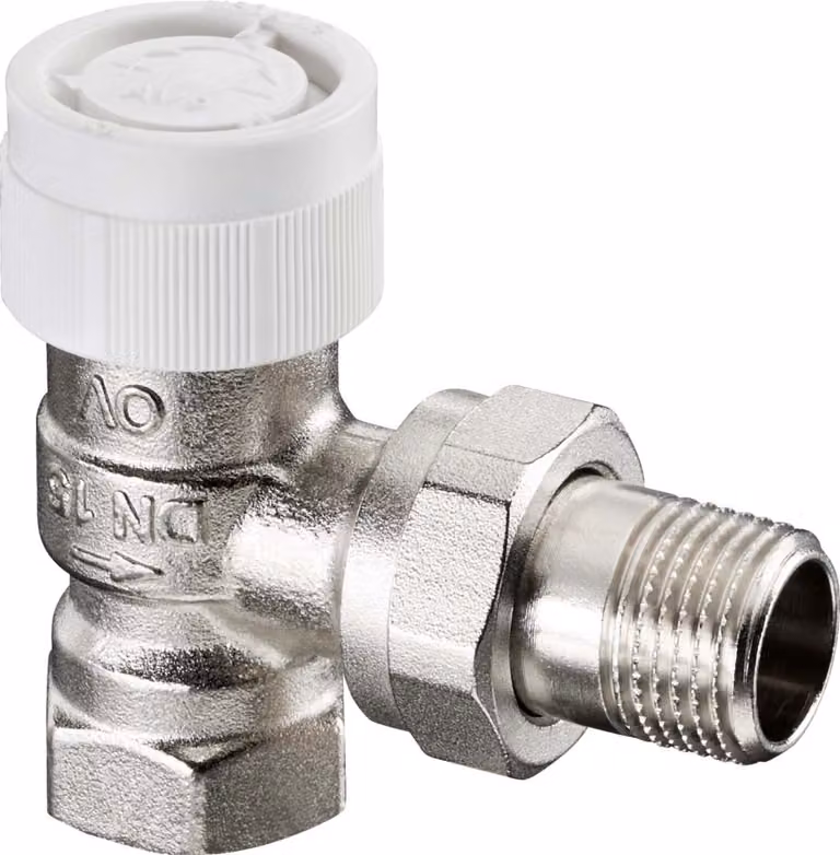 OV Valvola termostatica serie AV 9 M 30x1,5, PN 10, angolo DN 15