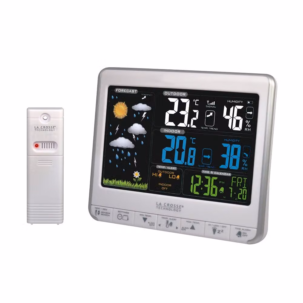 Stazione meteo wireless con display lcd a colori La crosse technology WS6826WHISIL