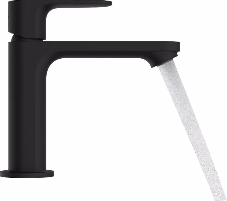Miscelatore monocomando per lavabo hansgrohe Rebris E 110 con barra di trazione MSW, 1 pezzo.