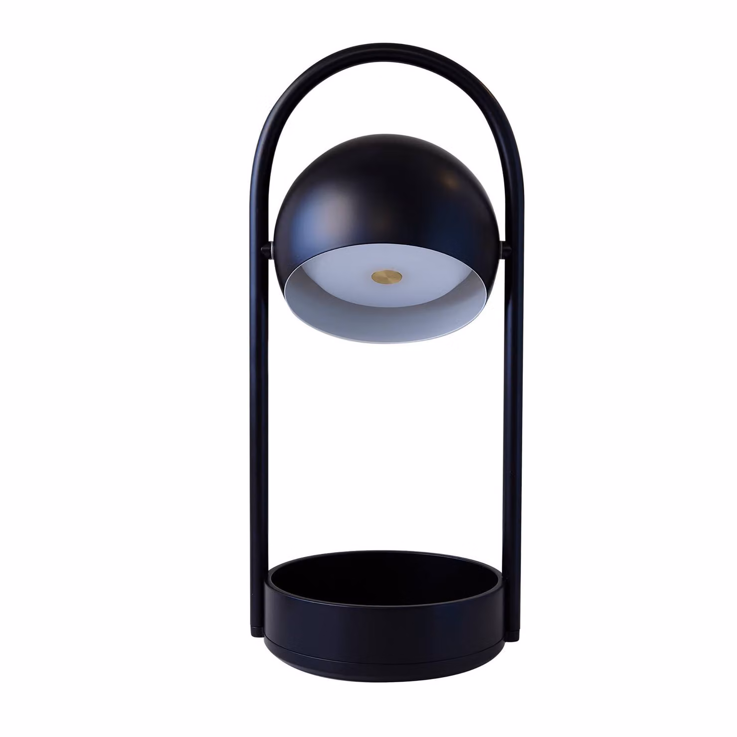 FRANDSEN Lampada da tavolo a LED Ball Portable, dimmerabile, Nero, Soggiorno / Sala da pranzo, Metallo, Design, Lampada da tavolo LED
