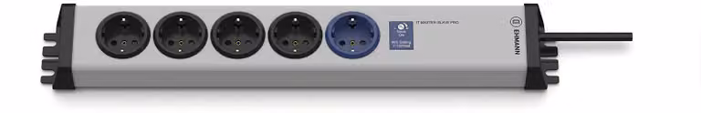 EHMANN 0214x00058341 Presa multipla master/slave Grigio, Nero Contatto di protezione 1 pz.
