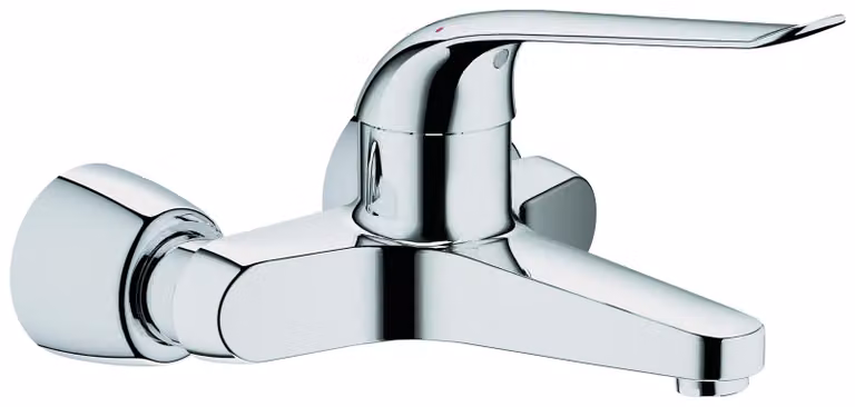 Grohe Euroeco Special Mitigeur monocommandé pour lavabo, montage apparent, saillie 221mm, sans vidage, raccords S verrouillables, 32779000, 32779000