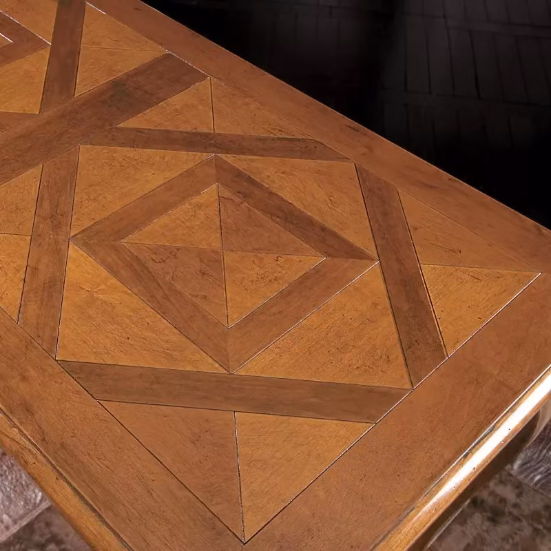 Scrivania classica in legno di faggio con intarsio Mobili 2G colore marrone bronzo L: 120 cm, P: 60 cm, H: 80 cm – 3
