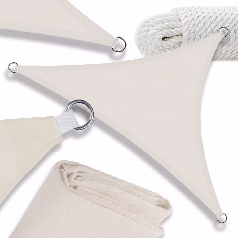 Ombrellone triangolare universale 3x3x3 beige