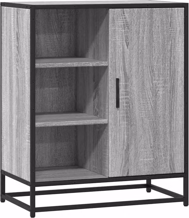 Credenza Grigio Sonoma 62x35x76 cm in Legno Multistrato