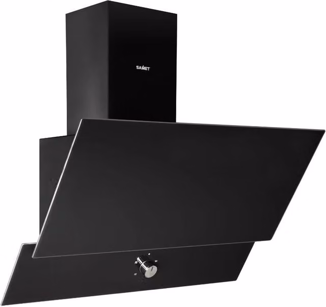 Cappa da parete Samet Turbine60 colore nero L: 60 cm, H: 65 cm, P: 72 cm