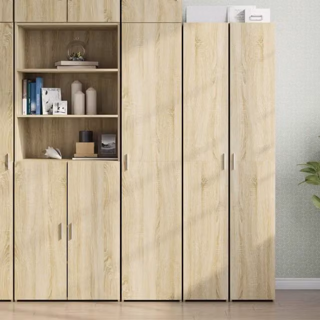 Credenza-Buffet-Armadio da cucina Rovere Sonoma 40x42,5x185 cm in Legno Multistrato 320974