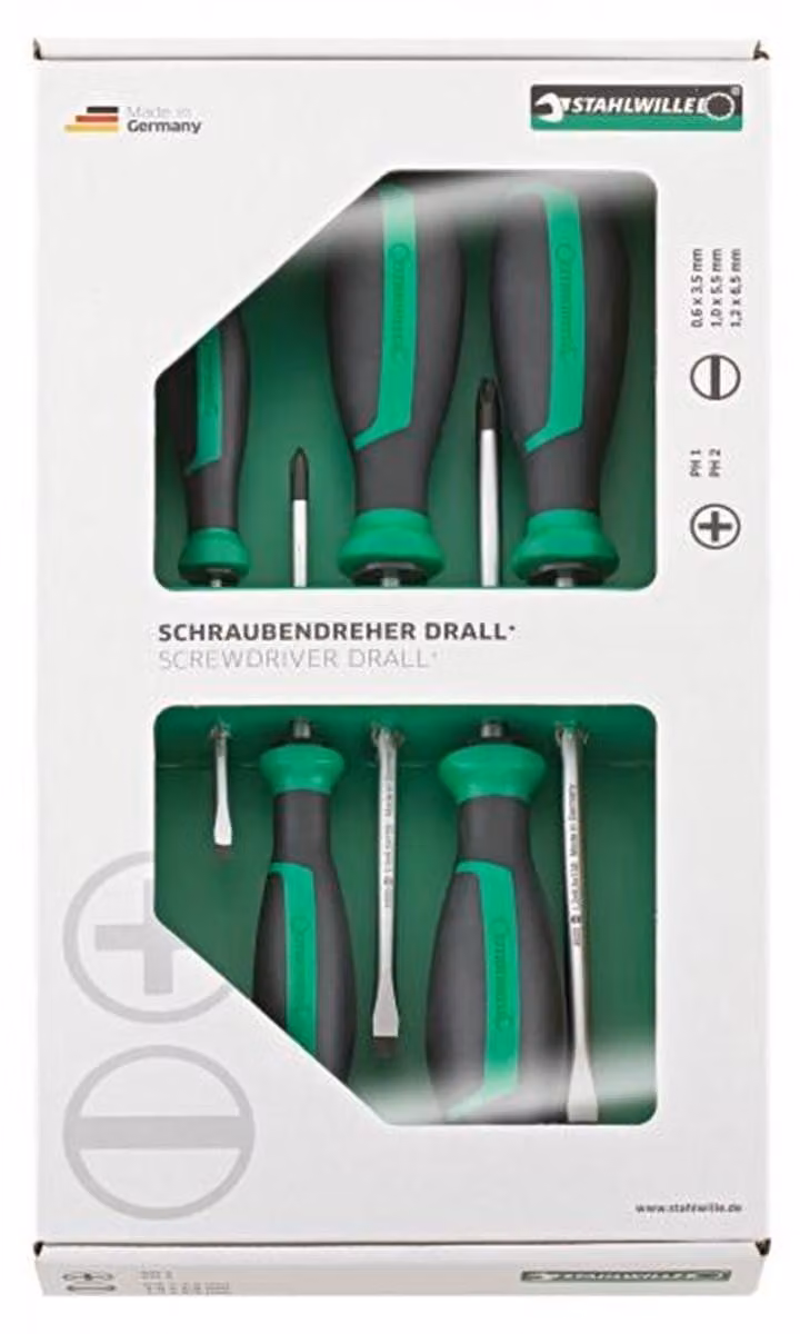 Stahlwille 4687 Set di cacciaviti da officina a croce Phillips