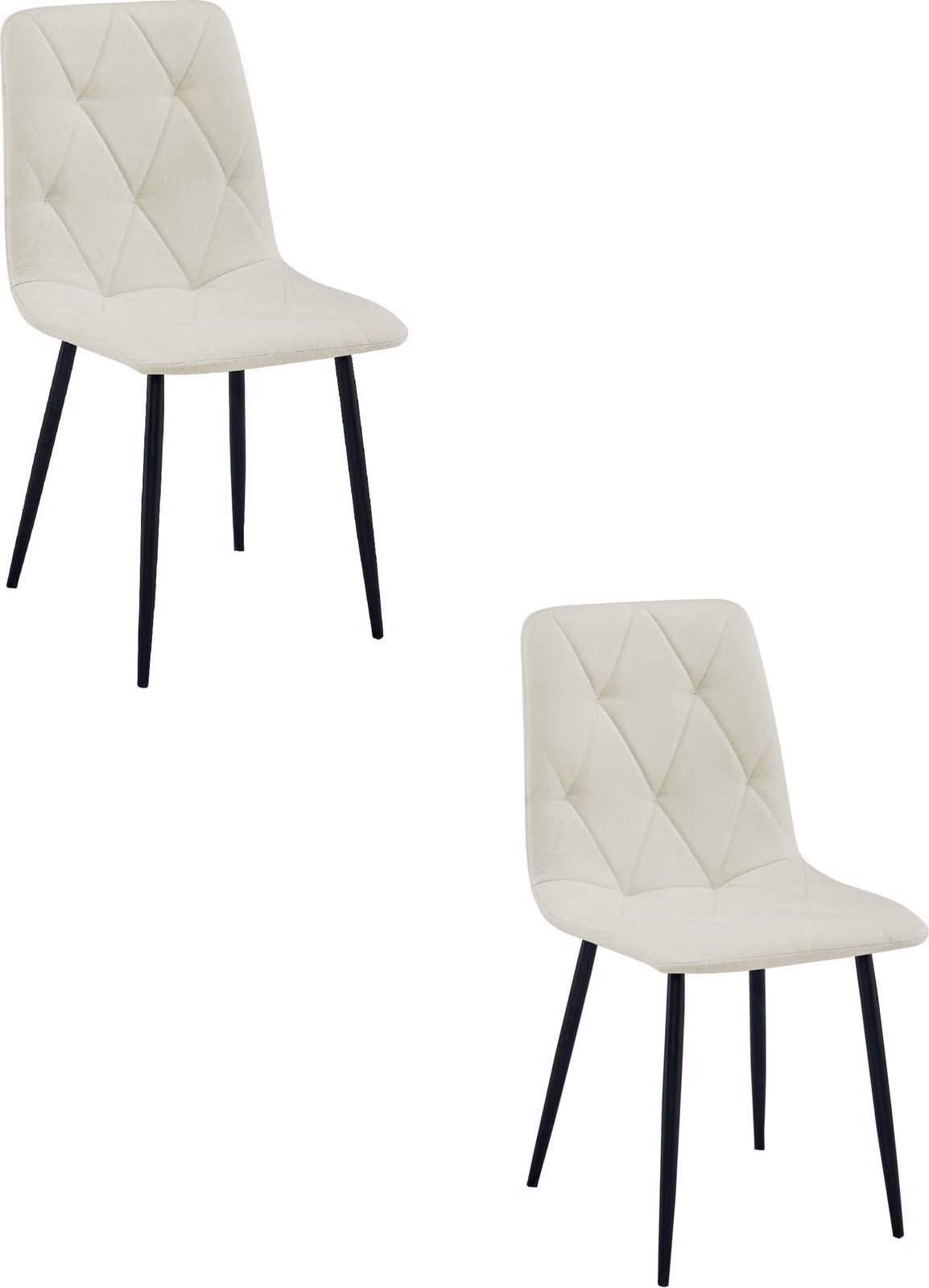 Sedia LIBRA - tessuto beige / gambe nere x 2