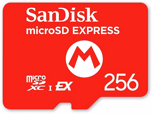 Scheda di memoria MicroSD SanDisk per Nintendo Switch 2, 256GB, Rossa