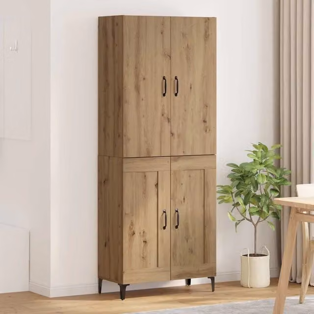 Credenza-Buffet-Armadio da cucina Rovere artigianale 69,5 x 34 x 180 cm 507699