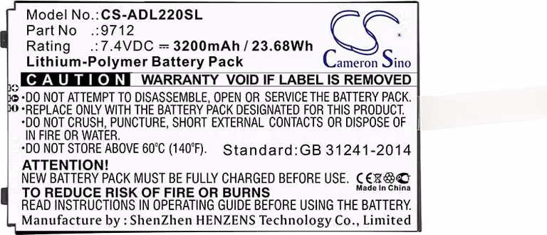 TECHTEK Batteria compatibile con [Additel] 22XA Multifunction Calibrator, ADT 220 Multifunction Loop Calibrator, ADT 221A Multifunction Temperature C