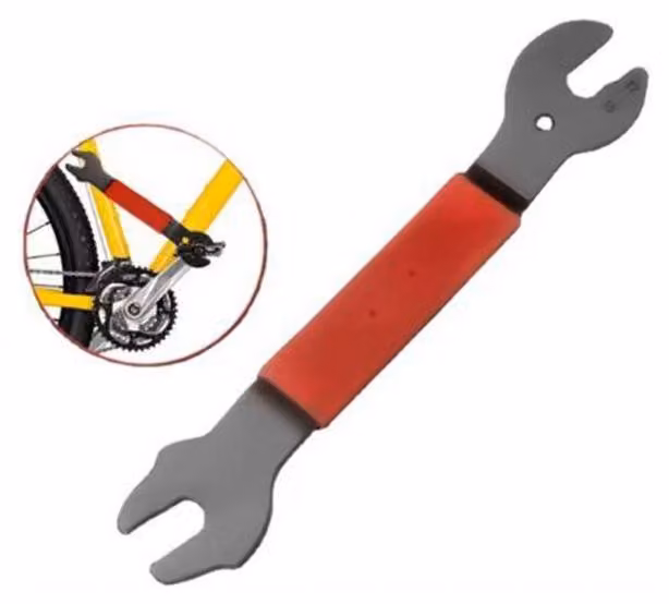 Attrezzo per smontare pedali, compatibile con misure da 15 mm, 16 mm e 17 mm