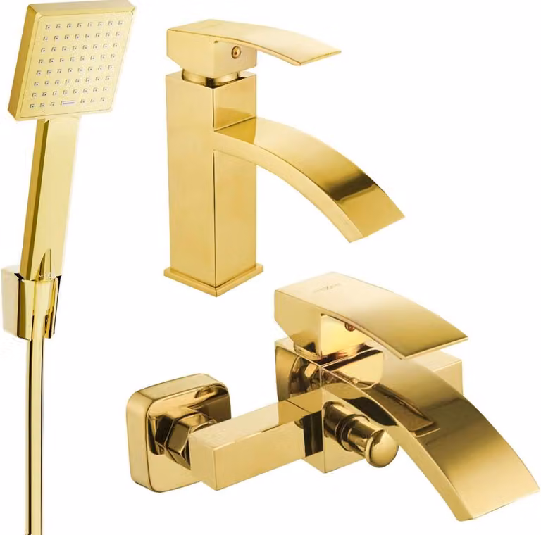 Mexen Libra R45 set da bagno, dorato - 745103R45-50