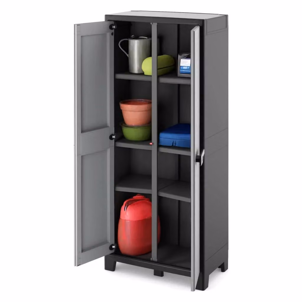 Armadio da esterno Oshawa DMORA Grigio L: 80 cm, P: 44 cm, H: 182 cm – 2
