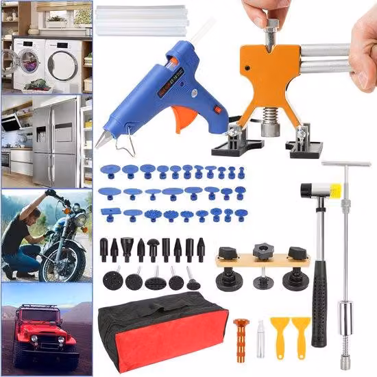 Set multifunzionale per la riparazione di auto e decorazioni, per interventi professionali