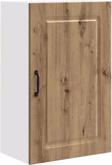 Pensile da cucina rettangolare dal design moderno 50 x 31 x 80 cm ampio spazio contenitivo in legno di rovere lavorato a mano 02_0053722