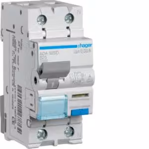 RCBO 1P+N 10kA B-25A 30mA - Interruttore B25 / 0,03A ADA525D