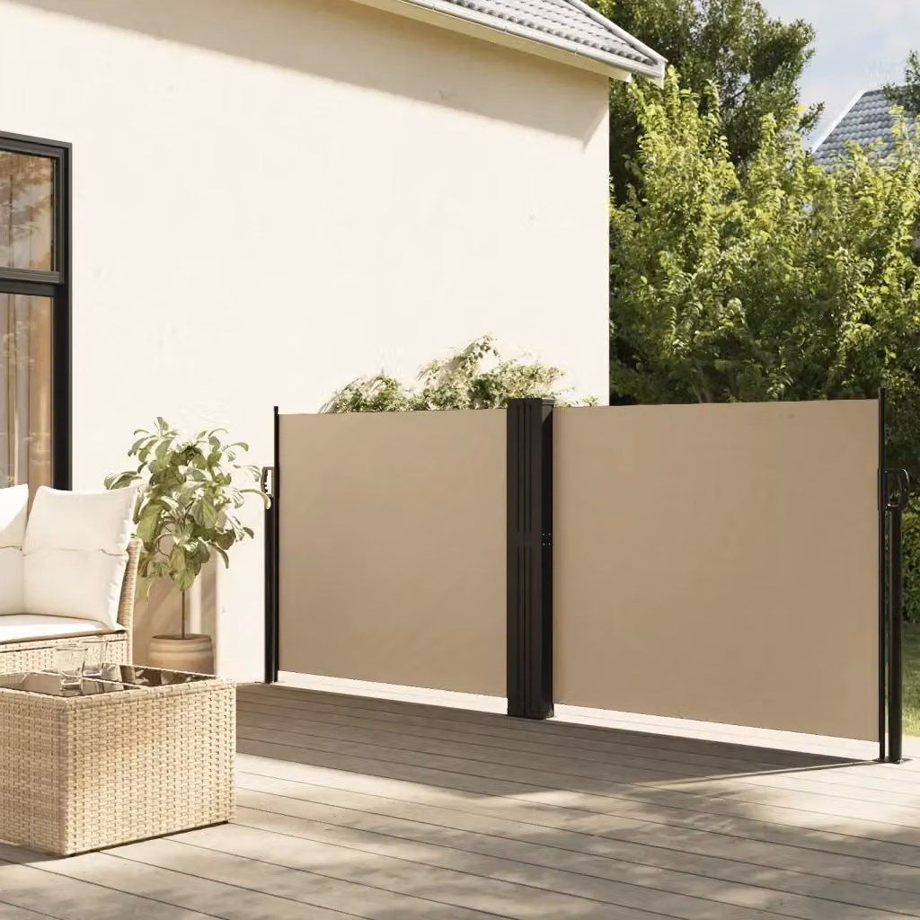 Tenda parasole laterale retrattile DESIGN IN in poliestere e acciaio, colore beige, L: 1000 cm, H: 140 cm – 2