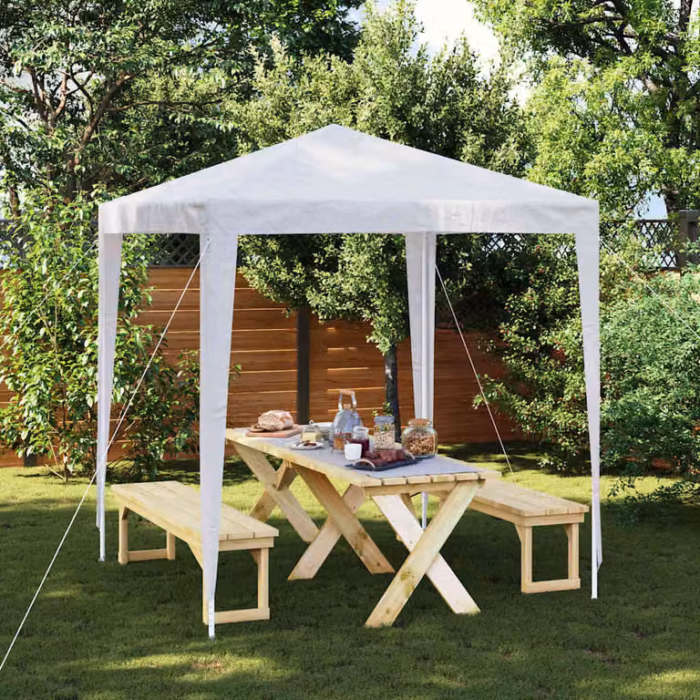 Tendone per feste vidaXL bianco 2x2 m