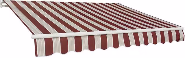 Tenda da Sole Barra Quadra 200x250 cm Tessuto in Poliestere Riga Bordeaux