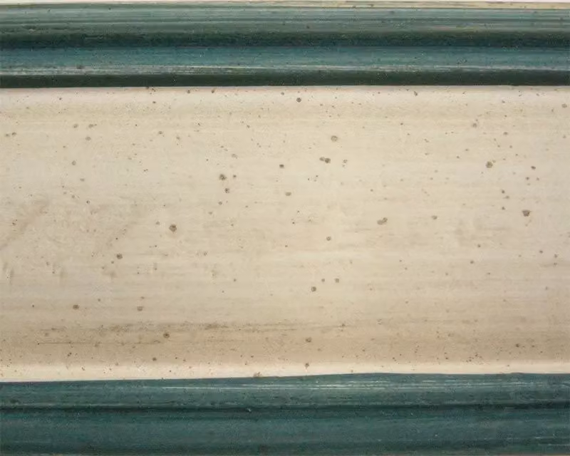 Cassapanca in legno bianco con profilo azzurro Mobili 2G L/P/H: 120 x 44 x 51 cm – 2