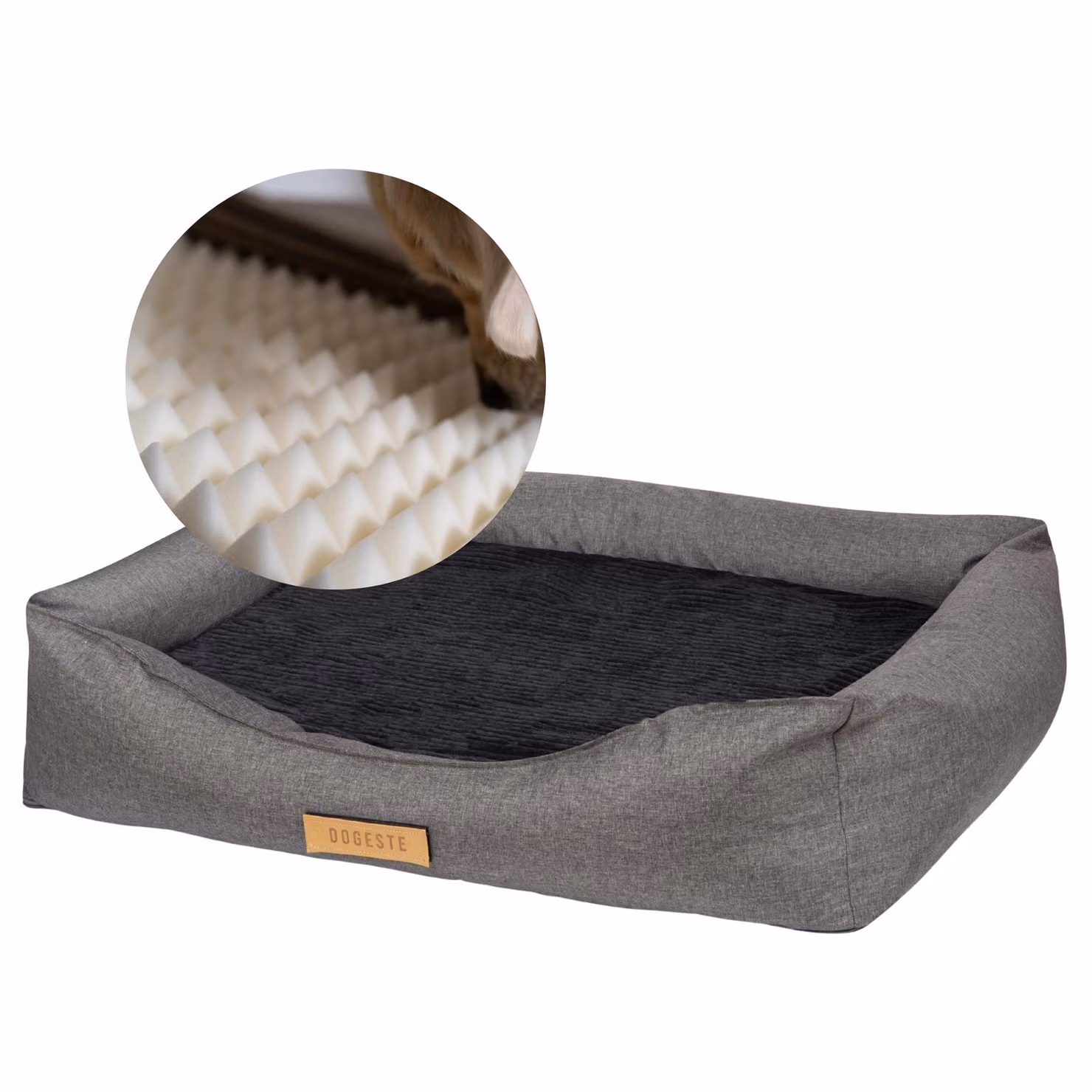 Letto ortopedico per cani XXL 100x82 cm, rivestimento sfoderabile e lavabile