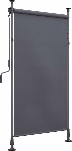 Tenda da giardino Outsunny in alluminio con manovella e lunghezza regolabile, grigio scuro, L: 220-310 cm x H: 150 cm – 1