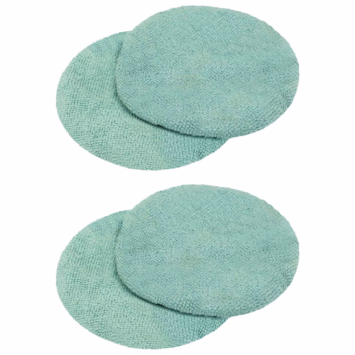vidaXL Cuffie per lucidatrice 4 pz Ø 14 cm Verde chiaro Microfibra