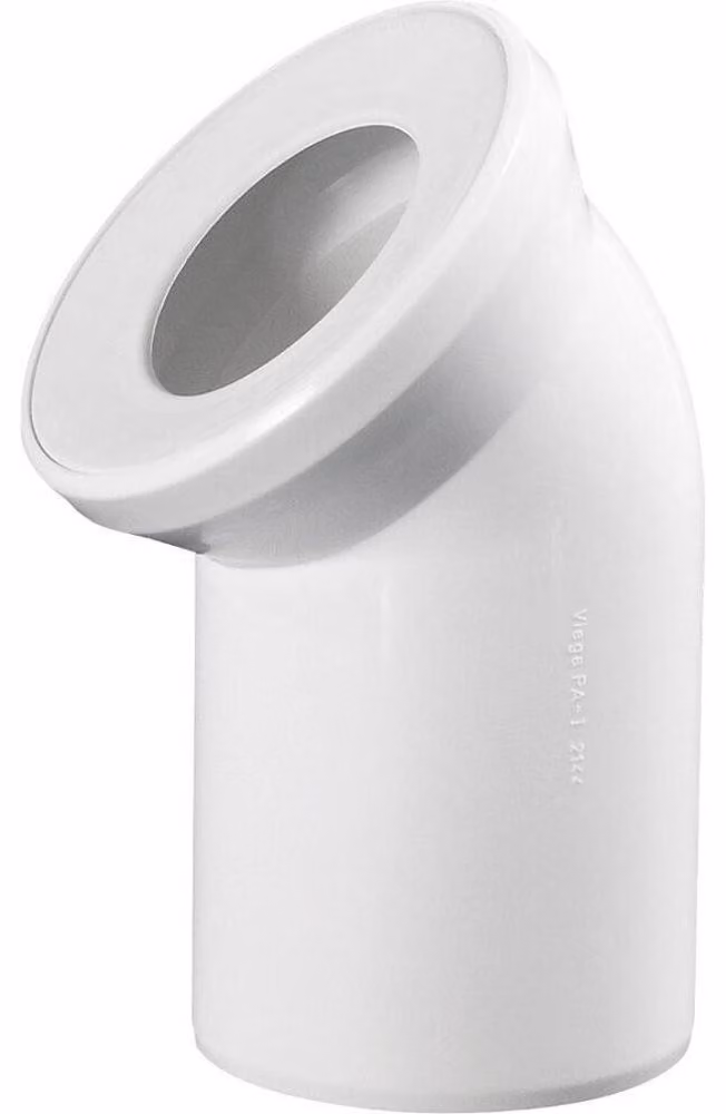 Raccordo WC curva 45, 110 mm