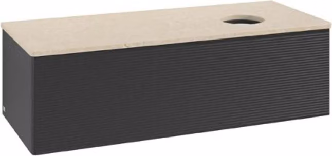 Mobile V&B con struttura frontale Antao 120x36x50cm, WBP colore botti., bla m Lac