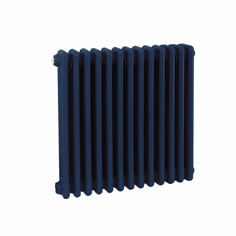 Radiatore Orizzontale a Colonne (2 Colonne) 600mm x 605mm - Blu (Deep Sea Blu) - Regent